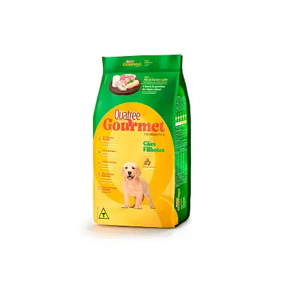 Ração Quatree Gourmet para Cães Filhotes Sabor Mix de Carnes e Leite