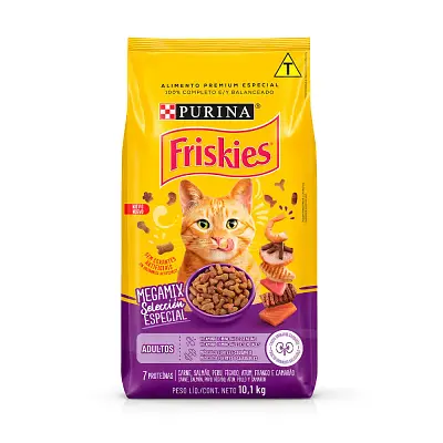 Ração Purina Friskies Megamix para Gatos Adultos