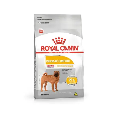 Ração Royal Canin Medium Dermacomfort para Cães Adultos ou Idosos de Porte Médio