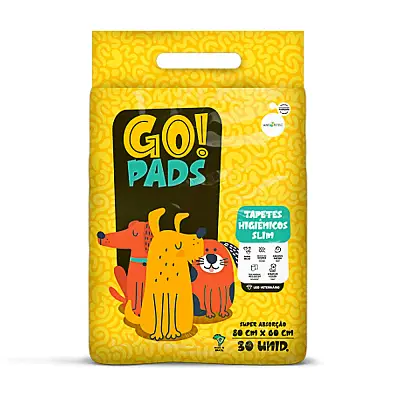 Tapete Higiênico Go Pads Slim 80x60cm