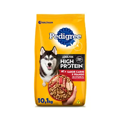 Ração Pedigree High Protein para Cães Adultos Sabor Carne e Frango