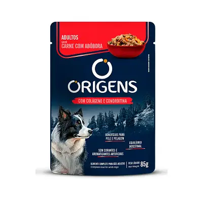 Ração Úmida Origens Cães Adultos Carne com Abóbora