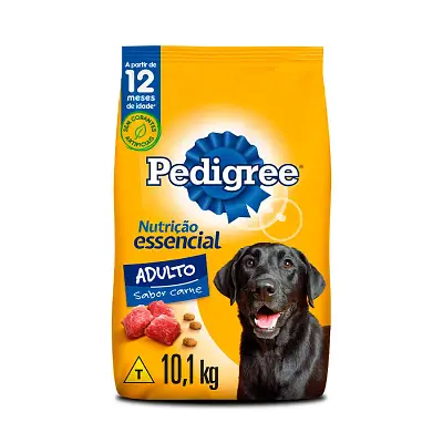 Ração Pedigree Nutrição Essencial Carne para Cães Adultos