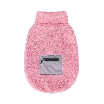 Casaco Sherpa para Cães Flicks Rosa